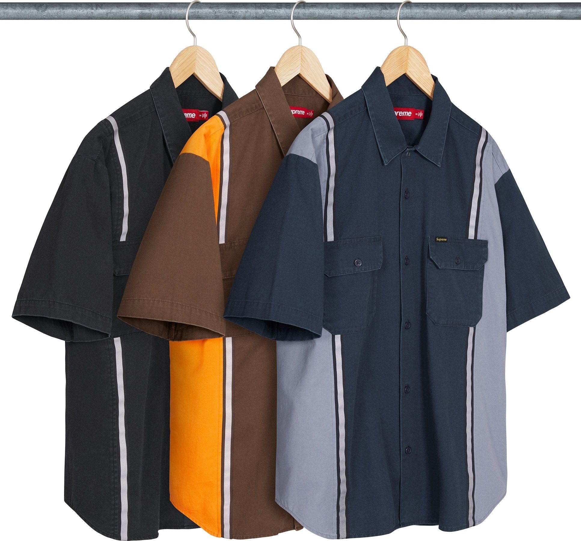 Reflective Stripe S/S Work Shirt